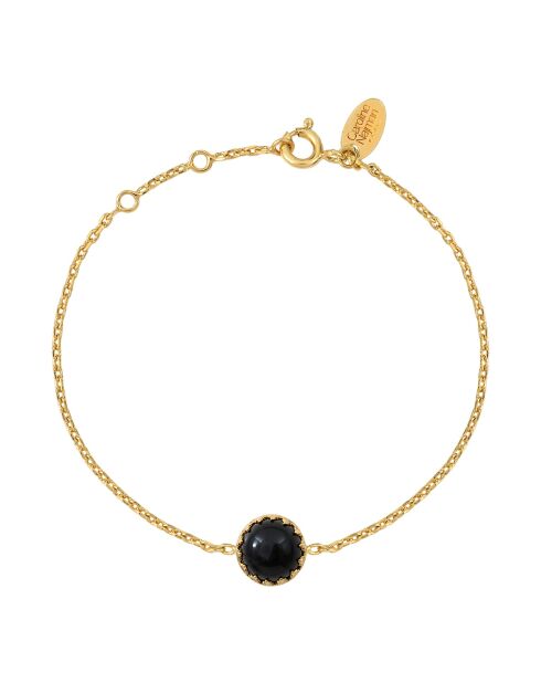 Pulsera Cordelia de latón negro