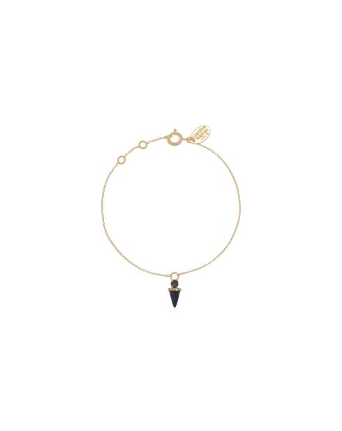 Pulsera Sharp de latón negro