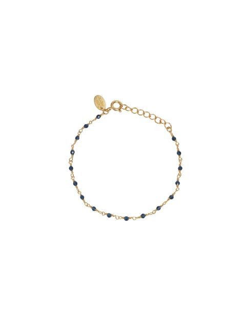 Pulsera Roxana de latón azul