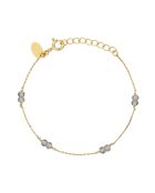 Venus armband in bruin messing