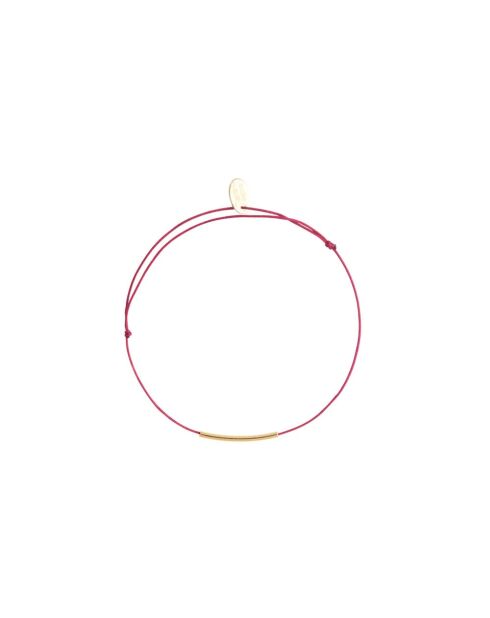 Pulsera de cordón de latón rojo Fineline