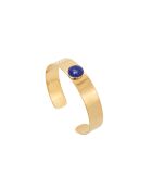 Brazalete minimalista de latón azul