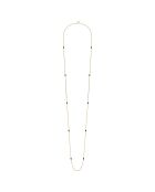 Collana lunga Venus in ottone blu