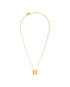 Collana a farfalla in ottone dorato