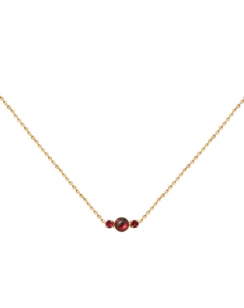Collana Sunrise in ottone rosso