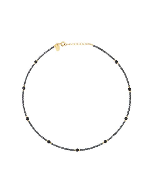 Collana Amanté in ottone grigio
