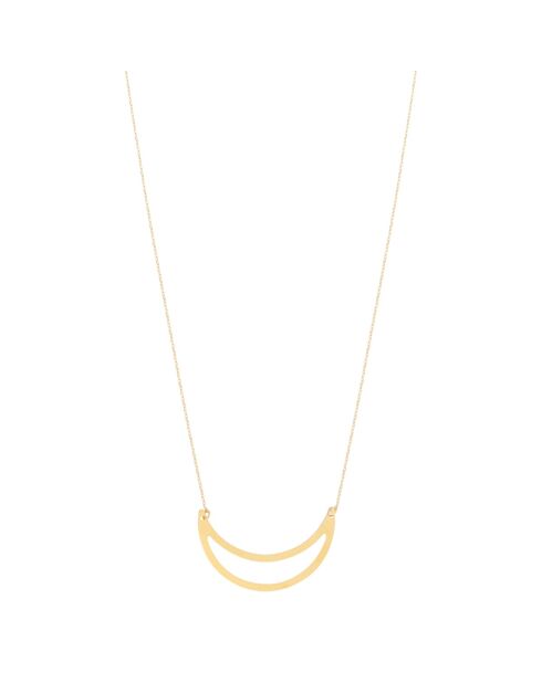 Collar Moon de latón dorado