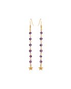 Orecchini Delhi in ottone viola