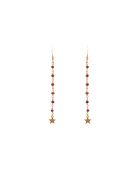 Pendientes Delhi de latón rojo