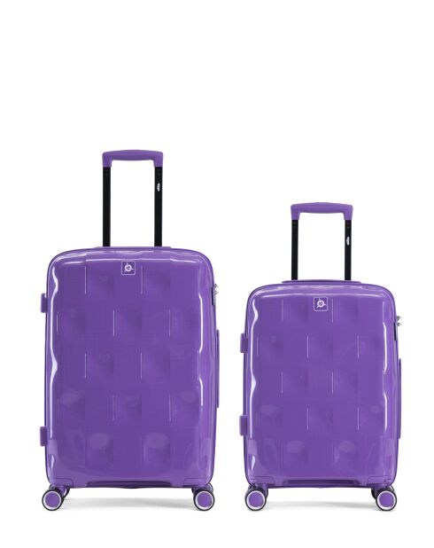 Lot de 2 valises cabine S weekend et cabine Aquila violet