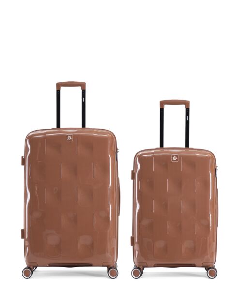 Lot de 2 valises cabine S grand format et weekend Aquila cafe