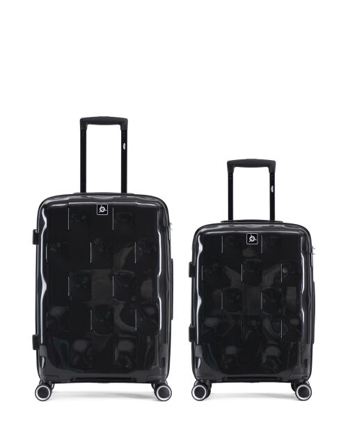 Lot de 2 valises cabine S weekend et cabine Aquila noir