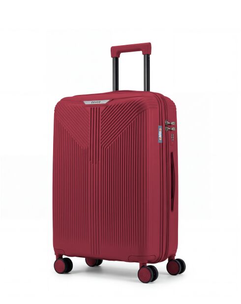 Valise Moyen Séjour weekend M Eridan bordeaux-65 x 43 x 27 cm