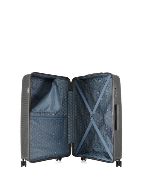 Lot de 2 valises cabine S grand format et weekend ORION gris fonce