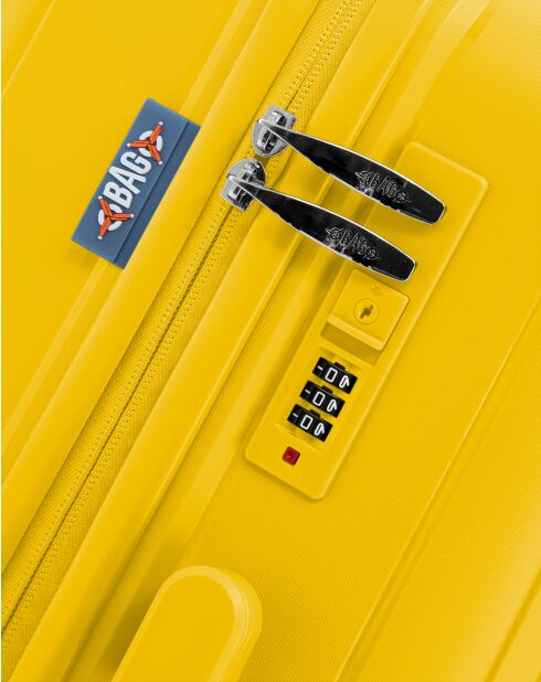 Lot de 2 valises cabine S grand format et weekend Galina jaune
