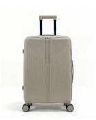 Valise Moyen Séjour weekend M Eridan gris clair-65 x 43 x 27 cm