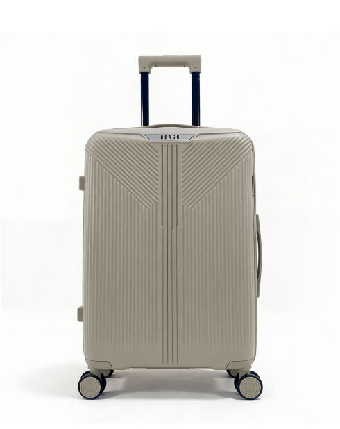 Valise Moyen Séjour weekend M Eridan gris clair-65 x 43 x 27 cm