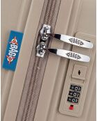 Valise Moyen Séjour weekend M Eridan gris clair-65 x 43 x 27 cm