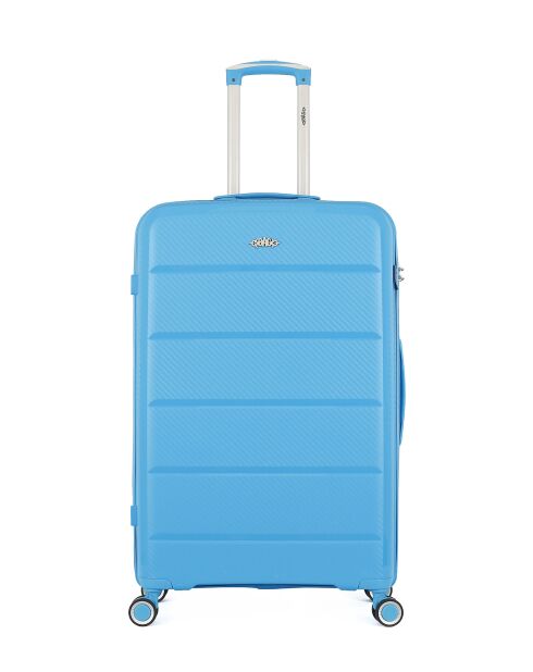 2 Valises 4 roues simples Phenix 75/65 cm bleues