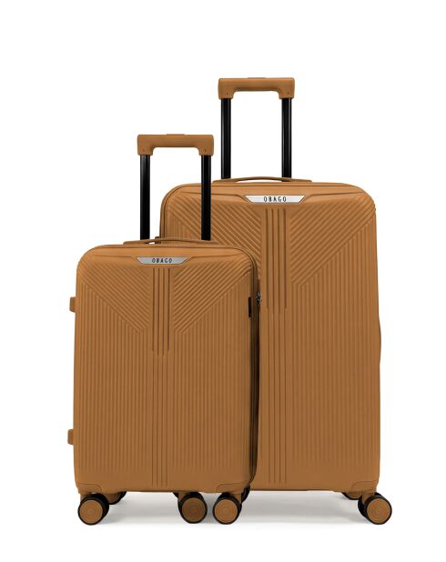 Lot de 2 valises cabine S grand format et cabine Eridan moutarde