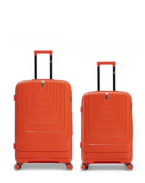 Lot de 2 valises cabine S grand format et weekend Galina rouge