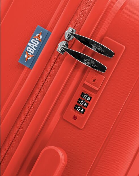 Lot de 2 valises cabine S grand format et weekend Galina rouge