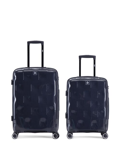 Lot de 2 valises cabine S weekend et cabine Aquila bleu fonce
