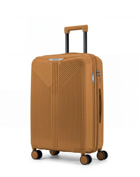 Valise Moyen Séjour weekend M Eridan moutarde-65 x 43 x 27 cm