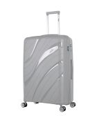2 Einzelkoffer mit 4 Rädern Perseus 75/65 cm grau