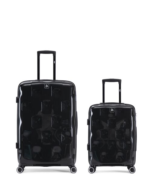 Lot de 2 valises cabine S grand format et cabine Aquila noir