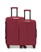 Lot de 2 valises cabine S grand format et weekend Eridan bordeaux