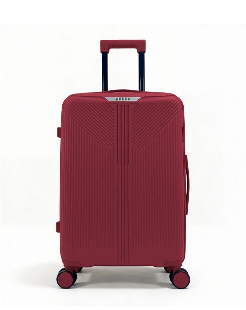 Lot de 2 valises cabine S grand format et weekend Eridan bordeaux