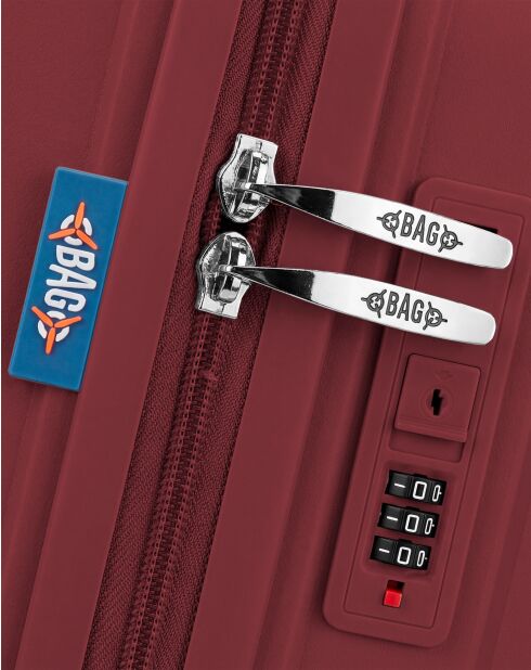 Lot de 2 valises cabine S grand format et weekend Eridan bordeaux