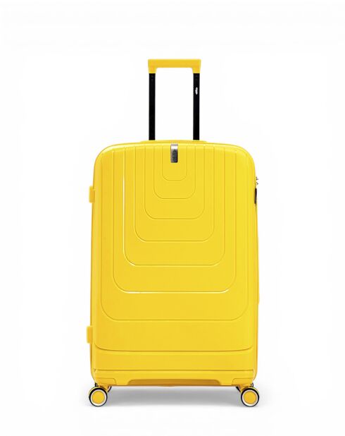 Valise Long Séjour grand format L Galina jaune - 74,50 x 49,50 x 29 cm