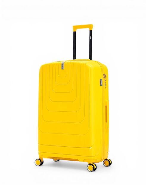 Valise Long Séjour grand format L Galina jaune - 74,50 x 49,50 x 29 cm