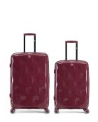 Lot de 2 valises cabine S grand format et weekend Aquila bordeaux