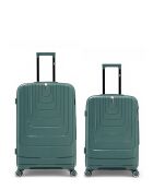 Lot de 2 valises cabine S grand format et weekend Galina vert