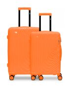 Lot de 2 valises cabine S grand format et weekend Hydra orange
