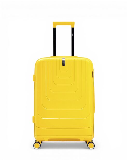 Valise Moyen Séjour weekend M Galina jaune - 65 x 43,50 x 24,50 cm