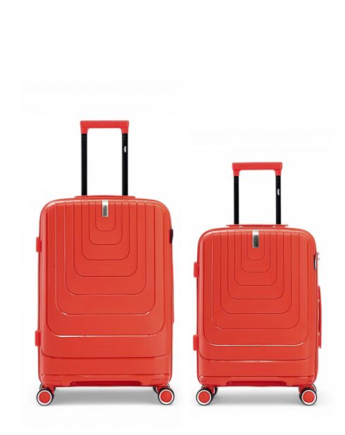 Lot de 2 valises cabine S weekend et cabine Galina orange