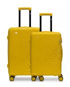Lot de 2 valises cabine S grand format et weekend Hydra jaune