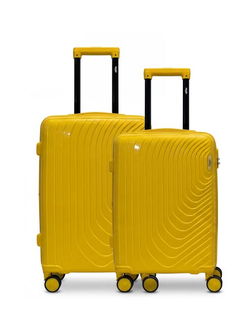 Lot de 2 valises cabine S weekend et cabine Hydra jaune