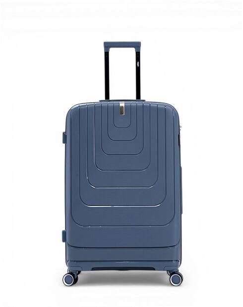 Lot de 2 valises cabine S grand format et weekend Galina bleu