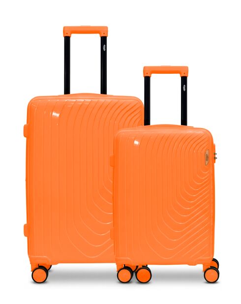 Lot de 2 valises cabine S grand format et cabine Hydra orange