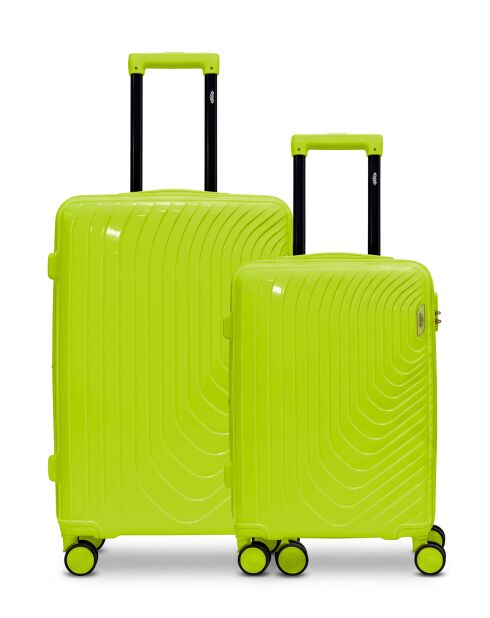 Lot de 2 valises cabine S grand format et cabine Hydra vert