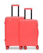 Lot de 2 valises cabine S grand format et weekend Hydra corail
