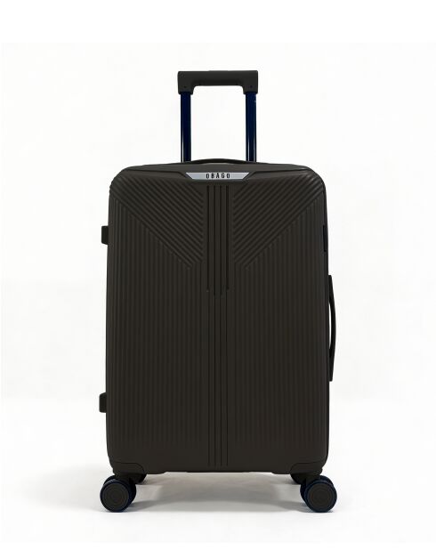 Lot de 2 valises cabine S grand format et weekend Eridan noir