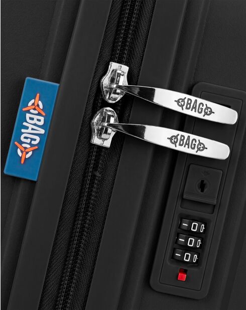 Lot de 2 valises cabine S grand format et weekend Eridan noir