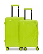 Lot de 2 valises cabine S grand format et weekend Hydra vert