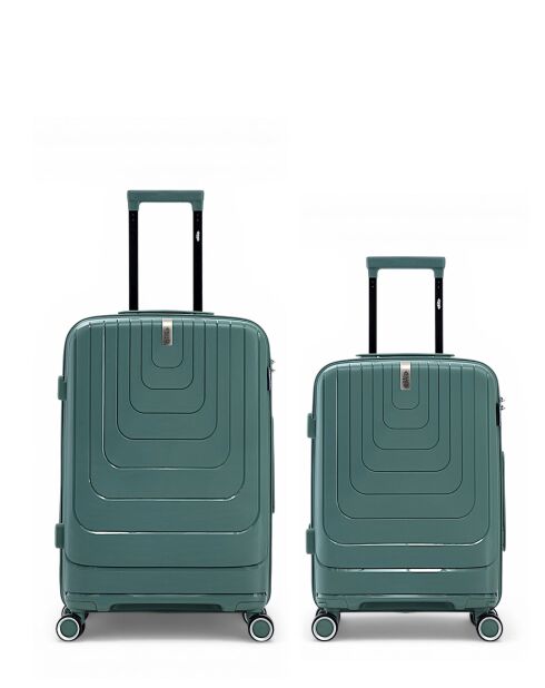 Lot de 2 valises cabine S weekend et cabine Galina vert